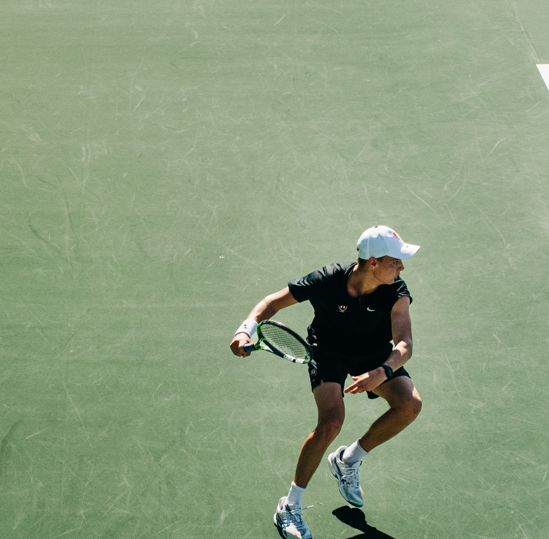 A player moving to the ball